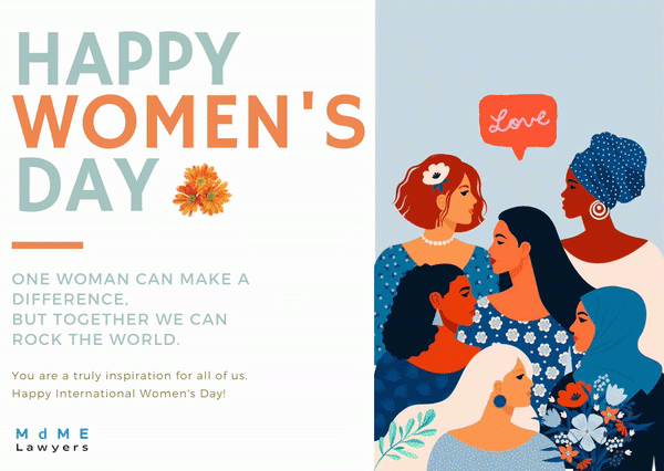Happy Women's Day from MdME Lawyers